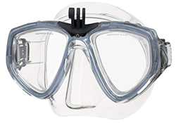 SEAC One Pro Máscara Soporte de cámara GoPro para Buceo y Snorkel, Adultos Unisex, Negro/Transparente, Estándar en oferta