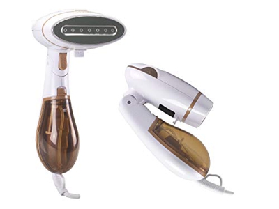Beper Steamax Plancha Vertical con Depósito De 120Ml Y 3 Accesorios, 1300 W, 120 milliliters, ABS, Dorado
