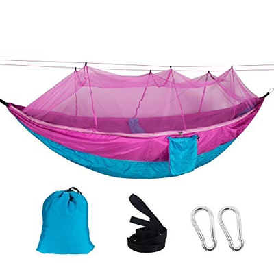 YSSDZYYMXD Camuflaje Portátil Al Aire Libre Hamaca Neta Anti Mosquito Dormir Cama De Verano Colgando Swing Hamak Backyard Muebles,2