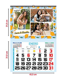One Personal - Calendario Personalizado de Pared 2022 | Para personalizar con Fotos y Texto | Calendario Mensual con Festivos -43,5 cm en oferta