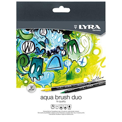 Lyra - Aqua Brush Duo, Rotuladores, Estuche 24 unidades