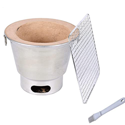 Parrilla De Barbacoa De Mesa para Picnics En El Jardín, Fiesta, Horno De Barbacoa De Carbón Coreano, Barro De Carne Asada De Estilo Antiguo, Barbacoa  en oferta