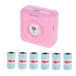 Bisofice mini impresora para movil, PeriPage mini impresora termica,Mini Pocket Wireless BT Impresora térmica Etiqueta de Imagen Impresora de Recibos  en oferta