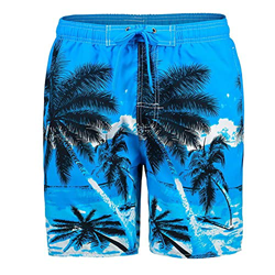 Hombre Pantalones Cortos Hawaianos De Surf,Pantalones Cortos Casuales De Surf para Playa, Bañadores Clásicos De Árbol De Coco, Bañadores Hawaianos Tra en oferta