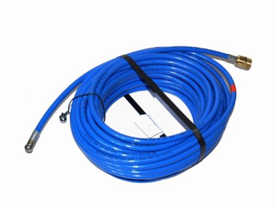 SchiVo Vetrieb - Manguera para limpieza de tuberías del limpiador a alta presión Kränzle (20m, rosca M22 x 1,5, 1 chorro delante, 3 chorros detrás), c