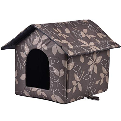 Dimweca Caseta para gatos para exteriores, resistente al invierno, para exteriores, para gatos, impermeable, impermeable, plegable, para gatos pequeño