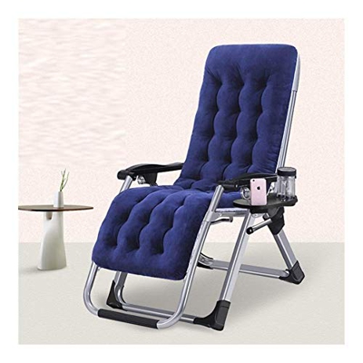 KAUTO Tumbonas y sillones reclinables para jardín, Muebles de Exterior, Cama Plegable con cojín, Tumbona, Silla Ajustable, Bandeja de Almacenamiento G
