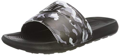 Nike Victori One Slide Print, Sandal Hombre, Black/Black-Grey Fog-Particle Grey-White, 46 EU