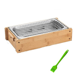 Parrilla De Barbacoa De Mesa para Picnics En El Jardín, Fiestas, Parrillas De Carbón De Buey Portátiles, Barbacoa Comercial, Estufa De Kebab, Horno De características