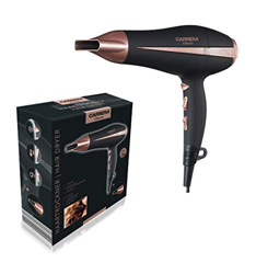 Carrera Secador de pelo clásico, 2200 W, potente motor CC, 3 niveles de calor, 2 intensidades de flujo de aire, Cool Shot, protección contra sobrecale características
