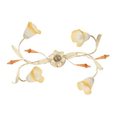 Plafón Lucrezia 4 luces, marfil