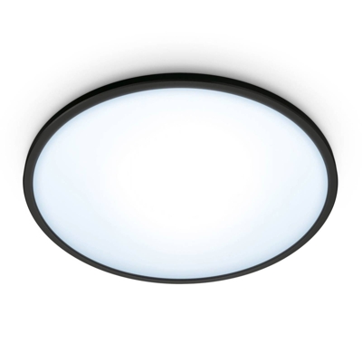 WiZ Super Slim plafón LED, 16W, negro