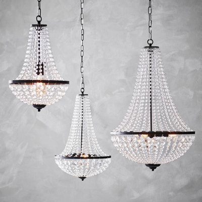 Lámpara de araña Gränsö, negro, IP20, Ø 30 cm