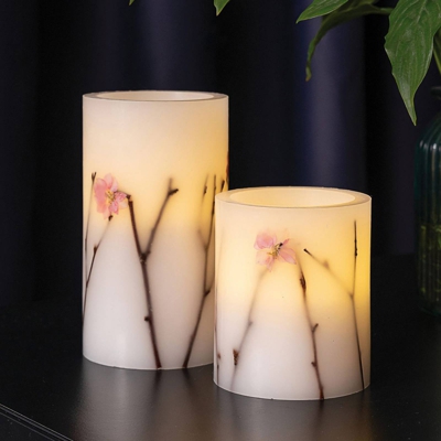 Pauleen Shiny Blossom Candle vela LED set 2 ud