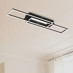 Plafón LED Frame Mid, 3.000 K, negro en oferta