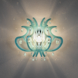 Slamp Medusa lámpara de pared diseño, azul en oferta