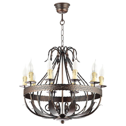 Lámpara de araña Loara, 10 luces características