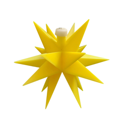 Estrella exterior, transformador 18 Ø12cm amarillo precio