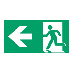 Señal ruta evacuación tipo C para E-LUX Standard en oferta