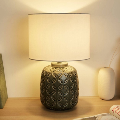 Pauleen Glowing Bloom lámpara de mesa, blanco/gris