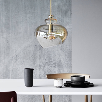 FRANDSEN Grace colgante de vidrio, Ø 30 cm champán
