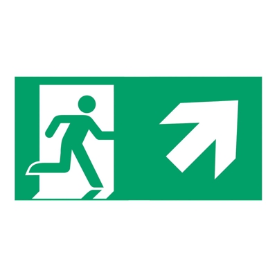 Señal ruta evacuación tipo G para E-LUX Standard