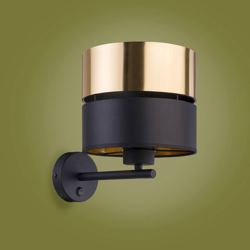 Aplique Hilton, negro/oro características