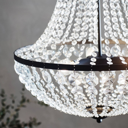 Lámpara de araña Gränsö, negro, IP20, Ø 50 cm características