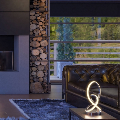 Lámpara de mesa LED Abro, dimmer táctil, 3 niveles