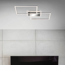 Plafón LED Frame 2 luces, CCT, aluminio en oferta