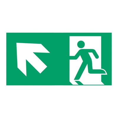 Señal ruta evacuación tipo F para E-LUX Standard