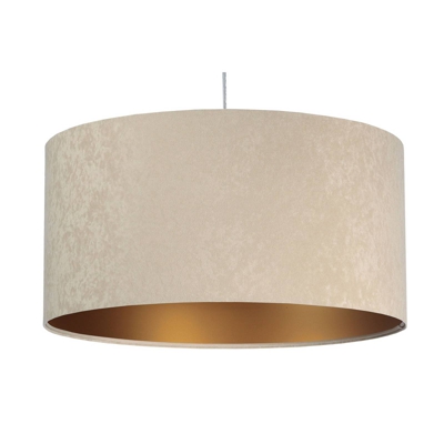 Lámpara colgante Salina, beige/oro Ø 50cm