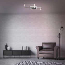 Plafón LED Frame 2 luces, CCT, negro características