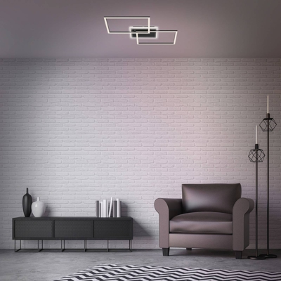 Plafón LED Frame 2 luces, CCT, negro