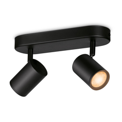 WiZ Imageo foco LED 2 luces RGB, negro en oferta