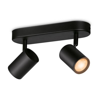 WiZ Imageo foco LED 2 luces RGB, negro