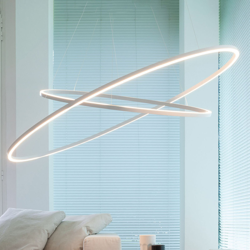 Nemo Ellisse Double colgante 2700K aluminio en oferta