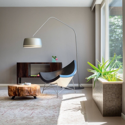 serien.lighting Central lámpara de arco LED, gris