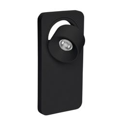 Aplique LED Beebo W, negro en oferta