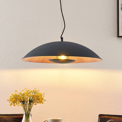 Lindby Entony lámpara colgante, negro color madera
