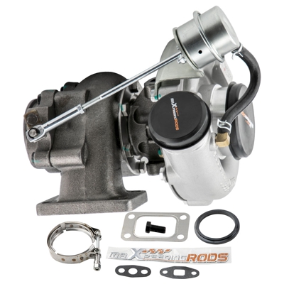 Turbo T3T4 Com A/R .63 A/R.60 Oil Cold 3 V Band Universal Turbocharger Perfecto para todos los motores de 4 o 6 CYL, 1.5L- 2.5L