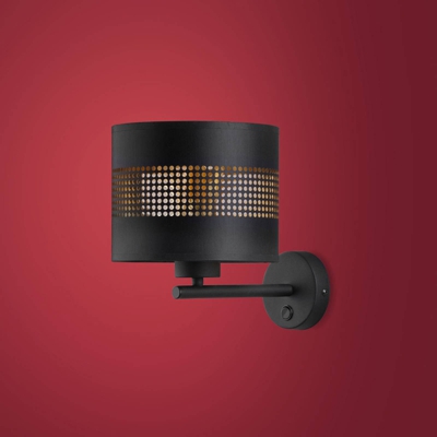 Aplique Tago, negro/oro