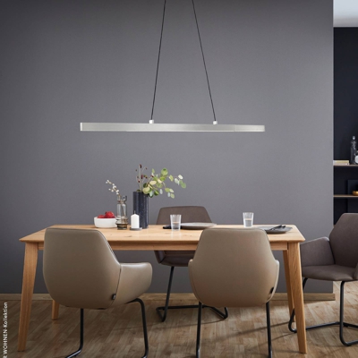 Schöner Wohnen Stripe colgante LED, aluminio