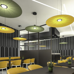 Martinelli Luce Lent lámpara colgante LED, verde en oferta