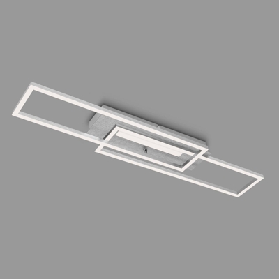 Plafón LED Frame Mid, 3.000 K, aluminio