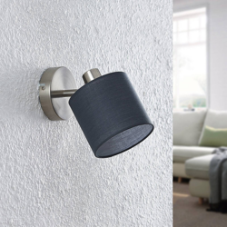 Lindby Darima foco, 1 luz, gris en oferta