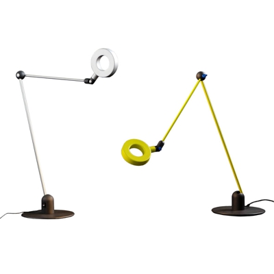 Martinelli Luce L'amica lámpara de mesa LED, gris