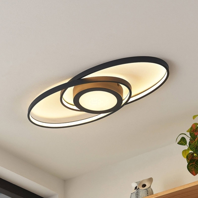 Lindby Mariyana plafón LED, antracita