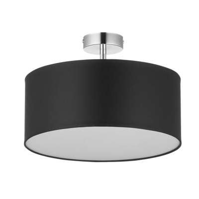 Plafón Rondo con distancia, gris oscuro Ø 45cm