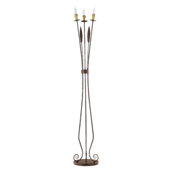 Lámpara de pie Loara, rústica, 3 luces precio